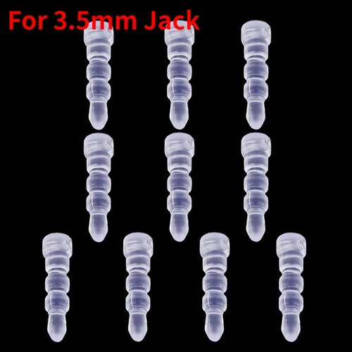 1 10PCS DIY Anti Dust Plug Transparent Charge Port Dust Plug for