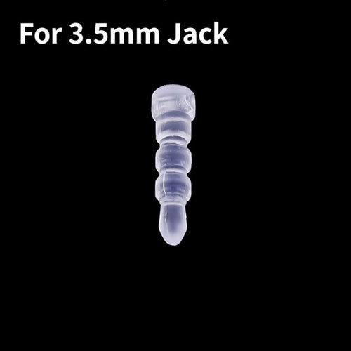 1 10PCS DIY Anti Dust Plug Transparent Charge Port Dust Plug for