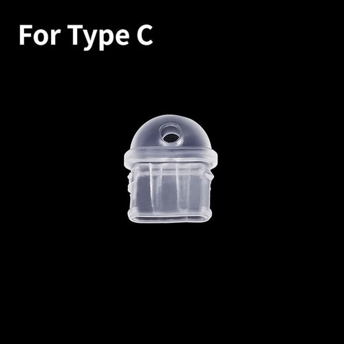 1 10PCS DIY Anti Dust Plug Transparent Charge Port Dust Plug for