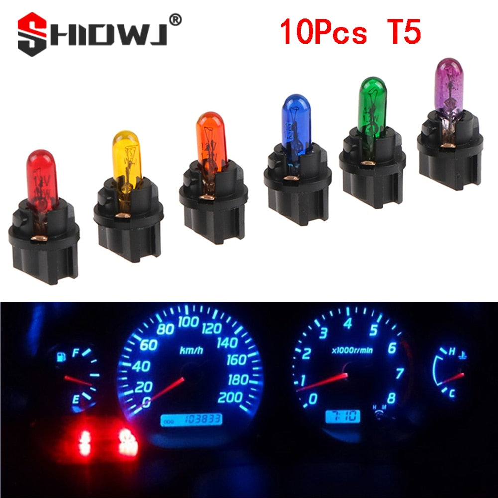 10Pcs T5 SMD LED Car Light Automobiles Light emitting Diode Instrument