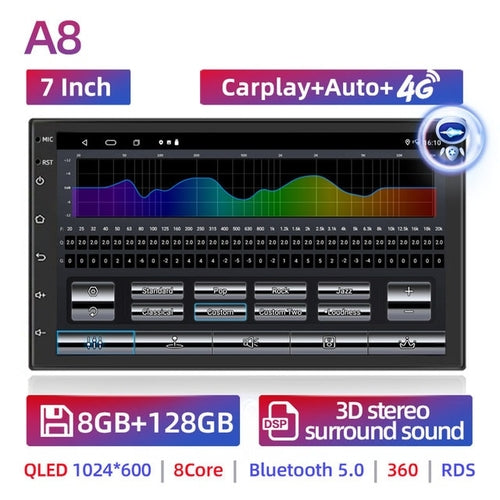 2 Din Android 11 Car Radio Autoradio 7 9 10 Inch Universal Wifi Gps