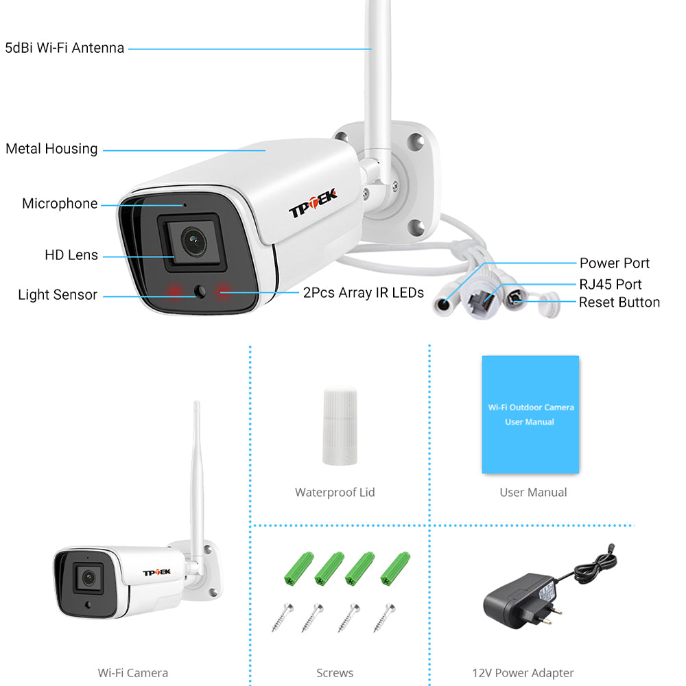 8mp 4k Ip Camera Wifi Outdoor Surveillance Home Securtiy Protection