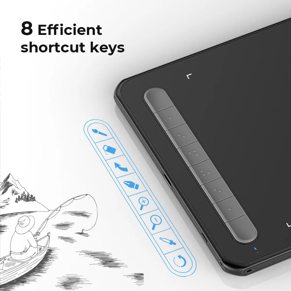 XPPen Deco M/ MW Wireless Digital Drawing Tablets 8*5 inch Graphics