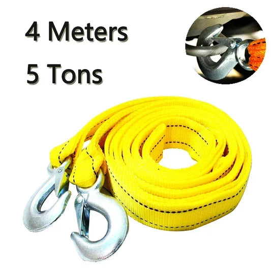 1 Pcs 4M Car Tow Cable Heavy Duty 5 Ton Trailer Rope Towing Pull Rope