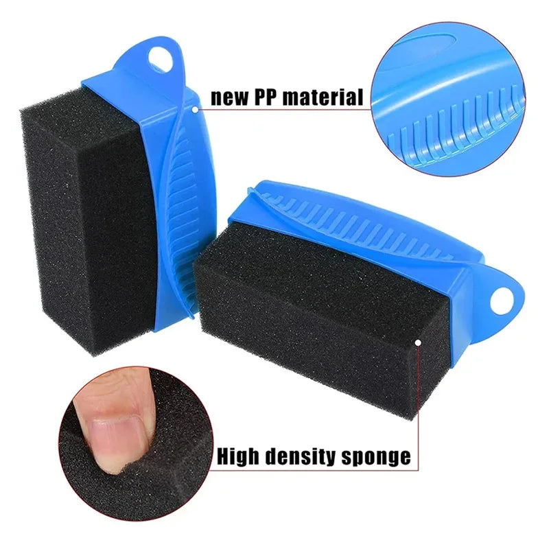 2Piece Car Tires Waxing Polishing Cleaning Wipe Washing Tire Tyre