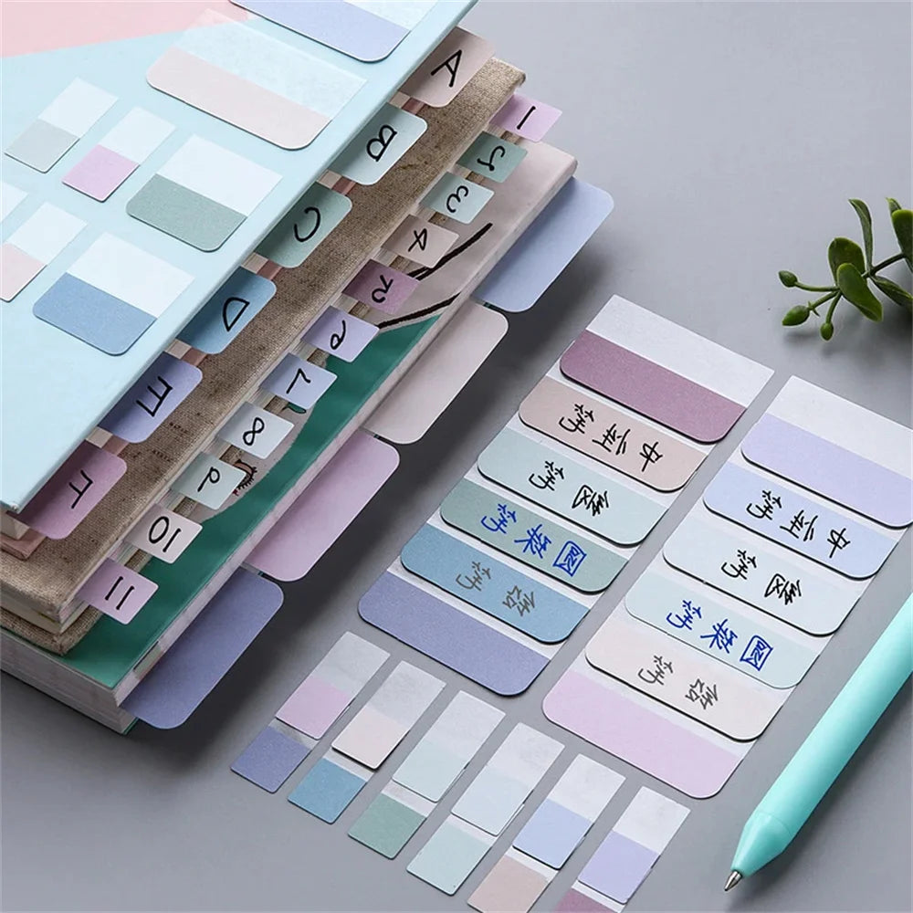 120pcs Colorful Classified Writing Index Stickers - Easy Organization,