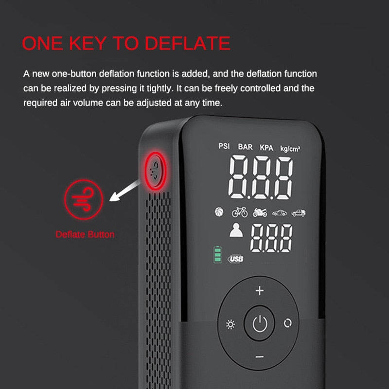 Air Compressor 150 Psi Portable Electric Tire Wheel Inflator For Car