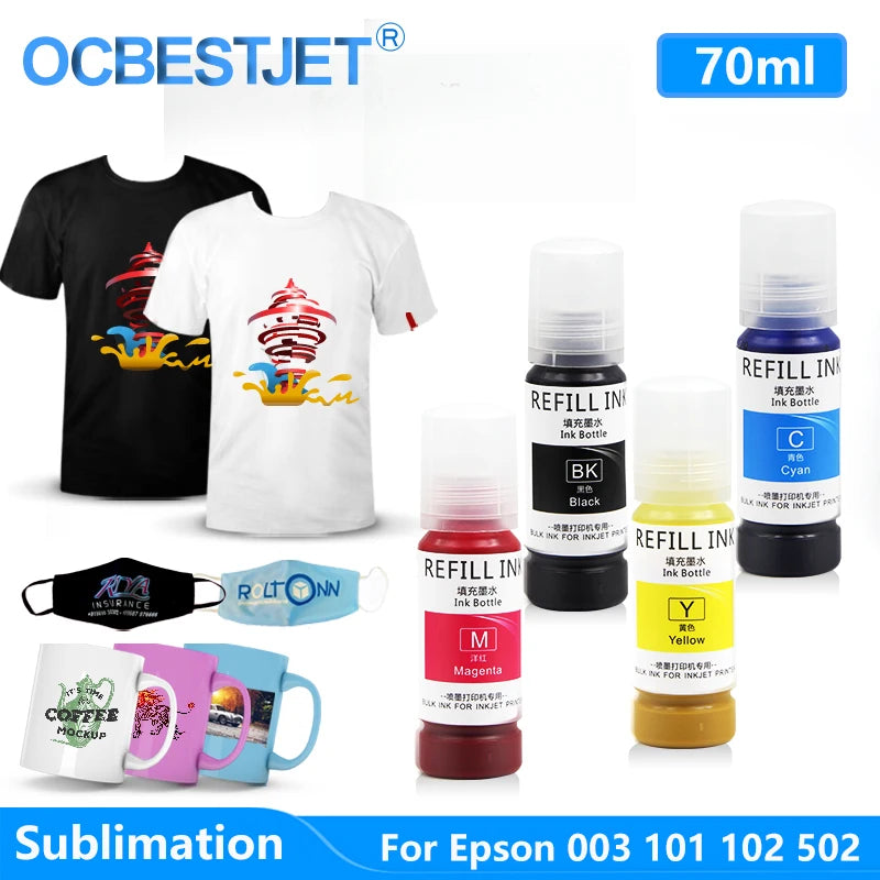 003 Sublimation Ink For Epson ET-2700 ET-2750 L4150 ET-3750 L4160