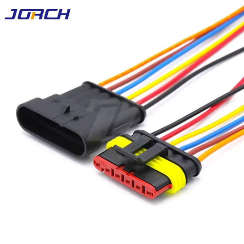 1 sets AMP 1P 2P 3P 4P 5P 6P Waterproof Electrical Auto Connector Male