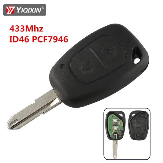 YIQIXIN 2 Button Remote Key For Renault Master Traffic Kangoo Nissan