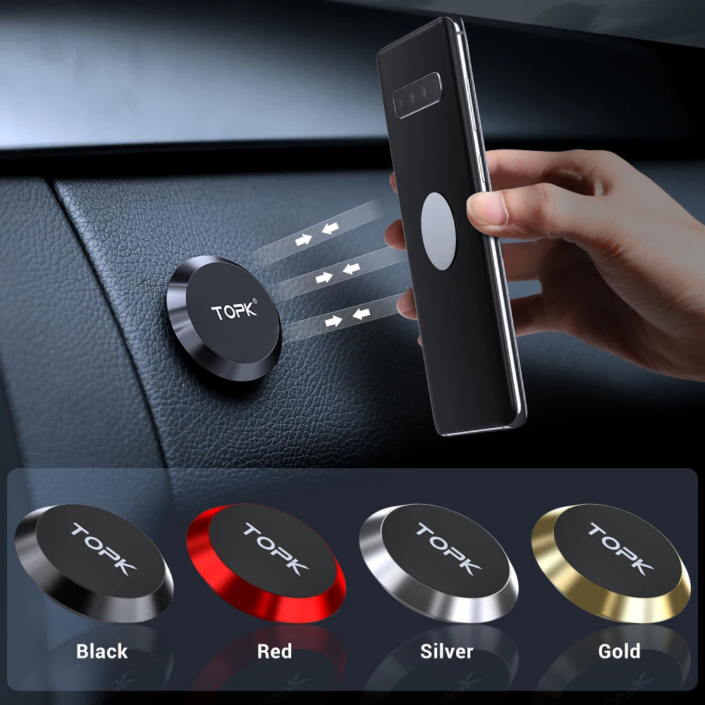 TOPK Magnetic Car Phone Holder Dashboard Cell Phone Stand Steering