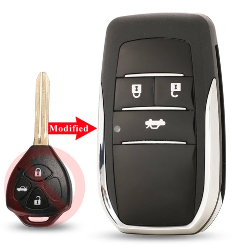 jingyuqin Upgrade 2/3/4 Button Flip Key Case For Toyota Reiz Camry