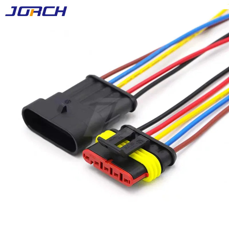 1 sets AMP 1P 2P 3P 4P 5P 6P Waterproof Electrical Auto Connector Male