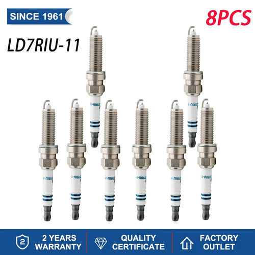 (Pack of 4-8) Car Candles Iridium Power TORCH Spark Plugs LD7RIU-11