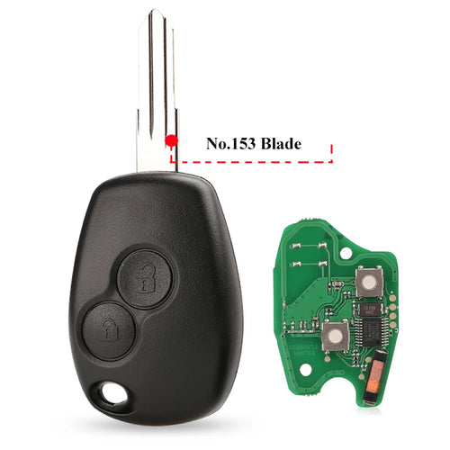 jingyuqin 2BTN Remote Key For Renault Duster Modus Clio 3 Twingo DACIA