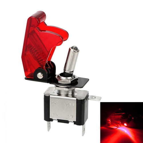 12V SPST Toggle Rocker Switch LED Light for Ignitions Boost Marine