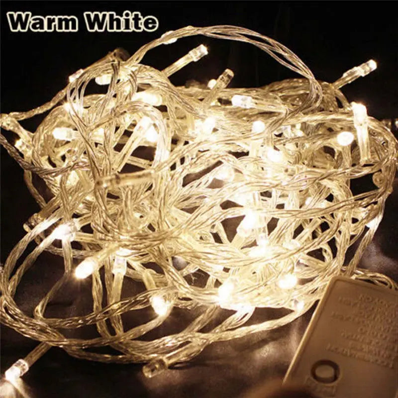 10M 100LEDs LED String Light AC220V AC110V 9 Colors Festoon Lamps