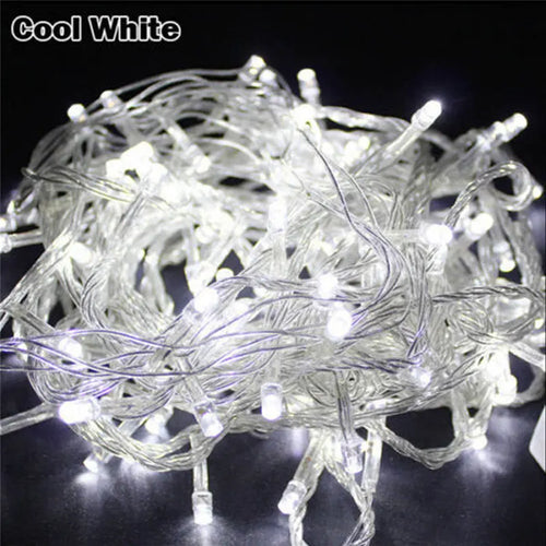 10M 100LEDs LED String Light AC220V AC110V 9 Colors Festoon Lamps