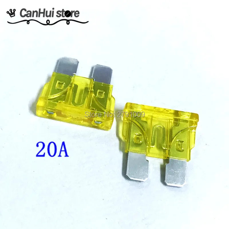 20pcs Automobile Safety Pipe Xenon Lamp Fuse Safety Pipe 1A 5A 7.5A