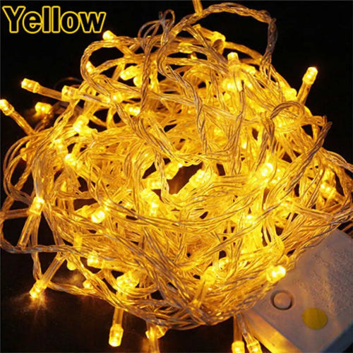 10M 100LEDs LED String Light AC220V AC110V 9 Colors Festoon Lamps