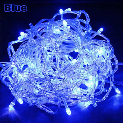 10M 100LEDs LED String Light AC220V AC110V 9 Colors Festoon Lamps