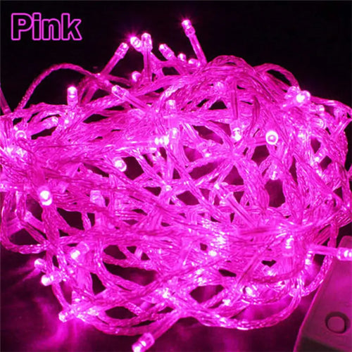 10M 100LEDs LED String Light AC220V AC110V 9 Colors Festoon Lamps