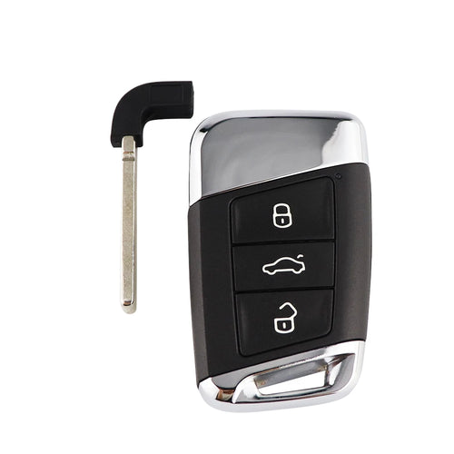 YIQIXIN 3 Button Smart Remote Car Key Shell Case Fob For Volkswagen VW