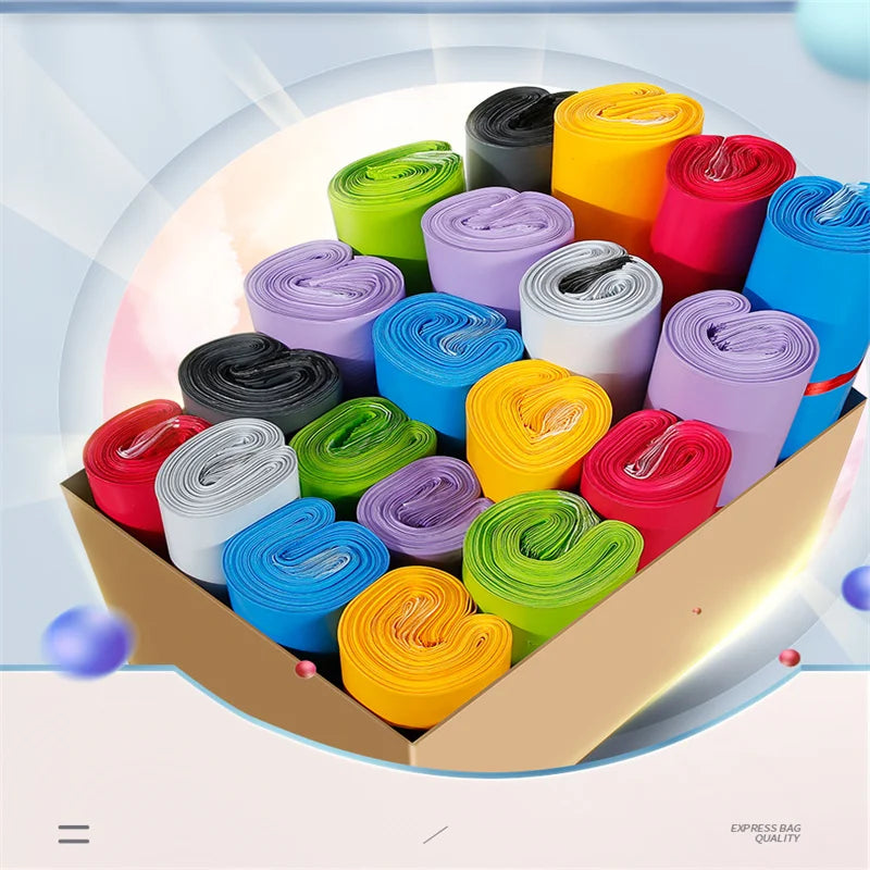 50Pcs Purple Courier Mailer Bags Packaging Poly Package Plastic