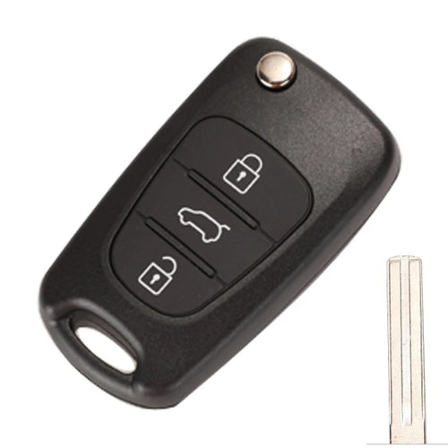 jingyuqin 3 Buttons Flip Remote Key Shell For HYUNDAI I30 IX35 For Kia