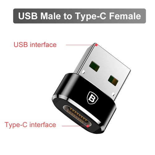 Baseus USB Type C OTG Adapter USB C Male To Micro USB Female Cable