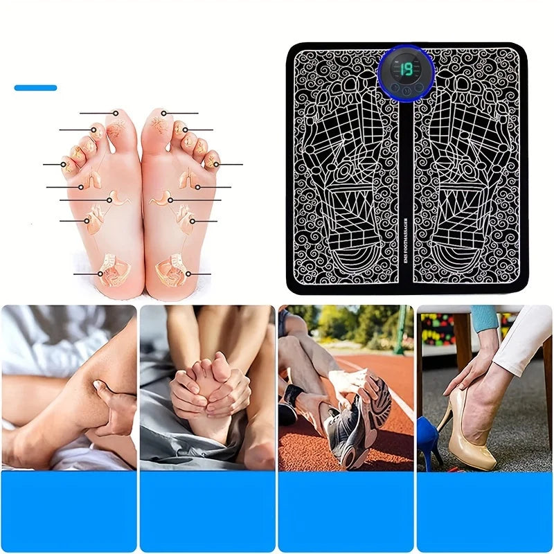 Foot Massage Pad Electric Sole Massage Tool USB Charging Convenient
