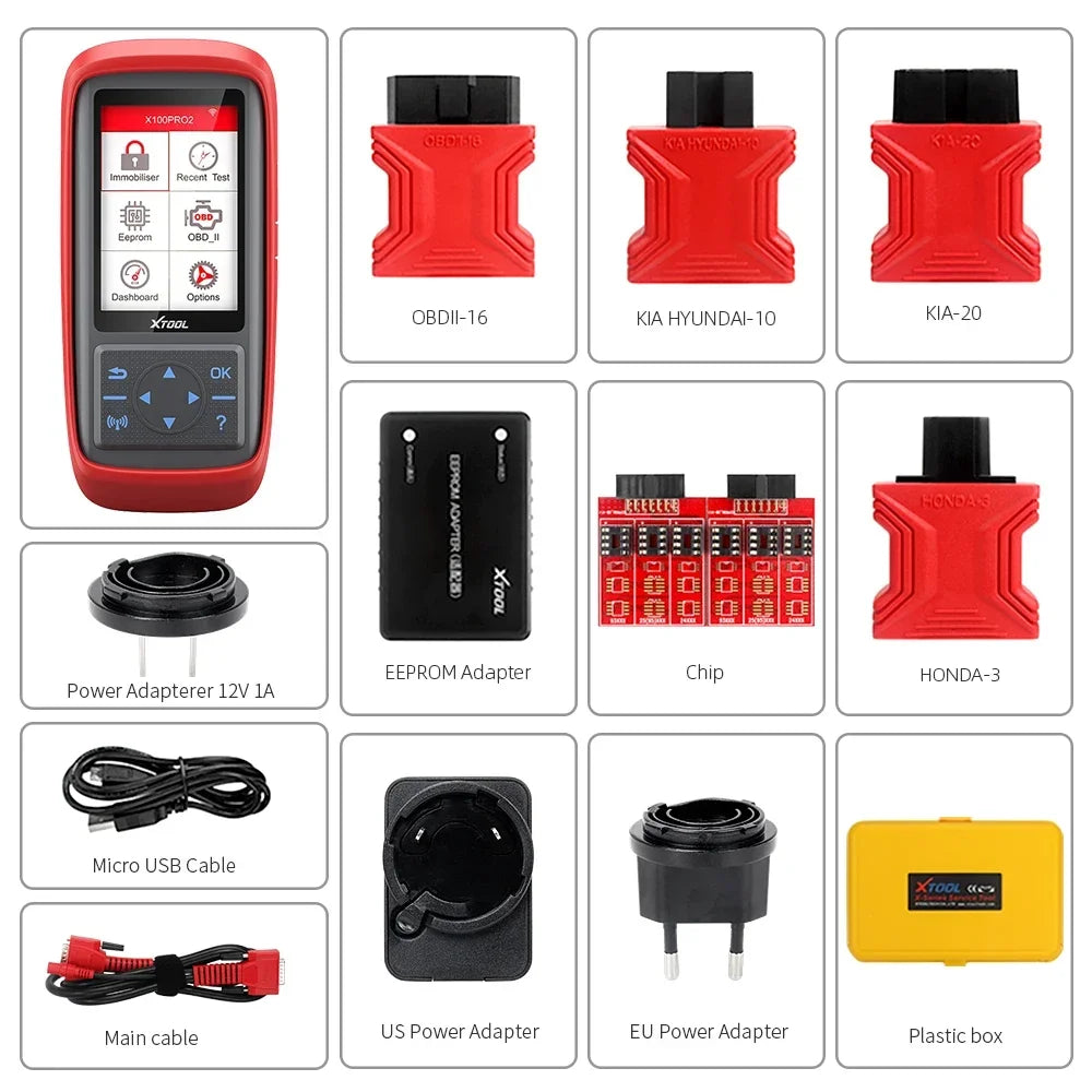 XTOOL X100 PRO2 Auto Key Programmer Reset ECM & Immobilizer Car