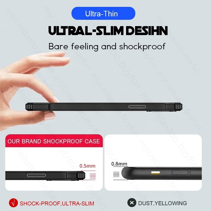 Clear Acrylic Armor Shockproof Coque For Xiaomi Redmi 14C 4G