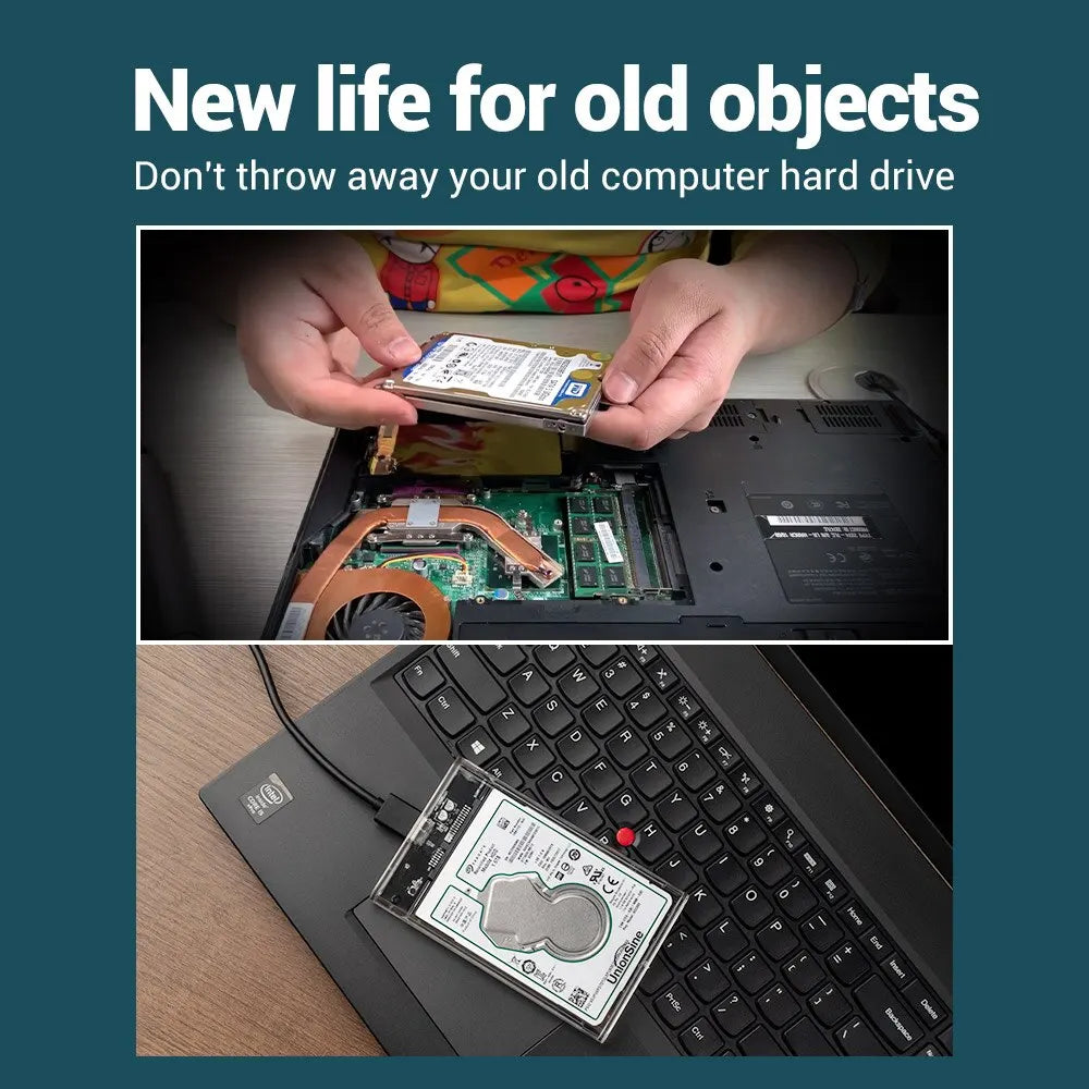 UnionSine MicroB USB3.0 2.5inch External Storage HDD Case SATA 5Gbps