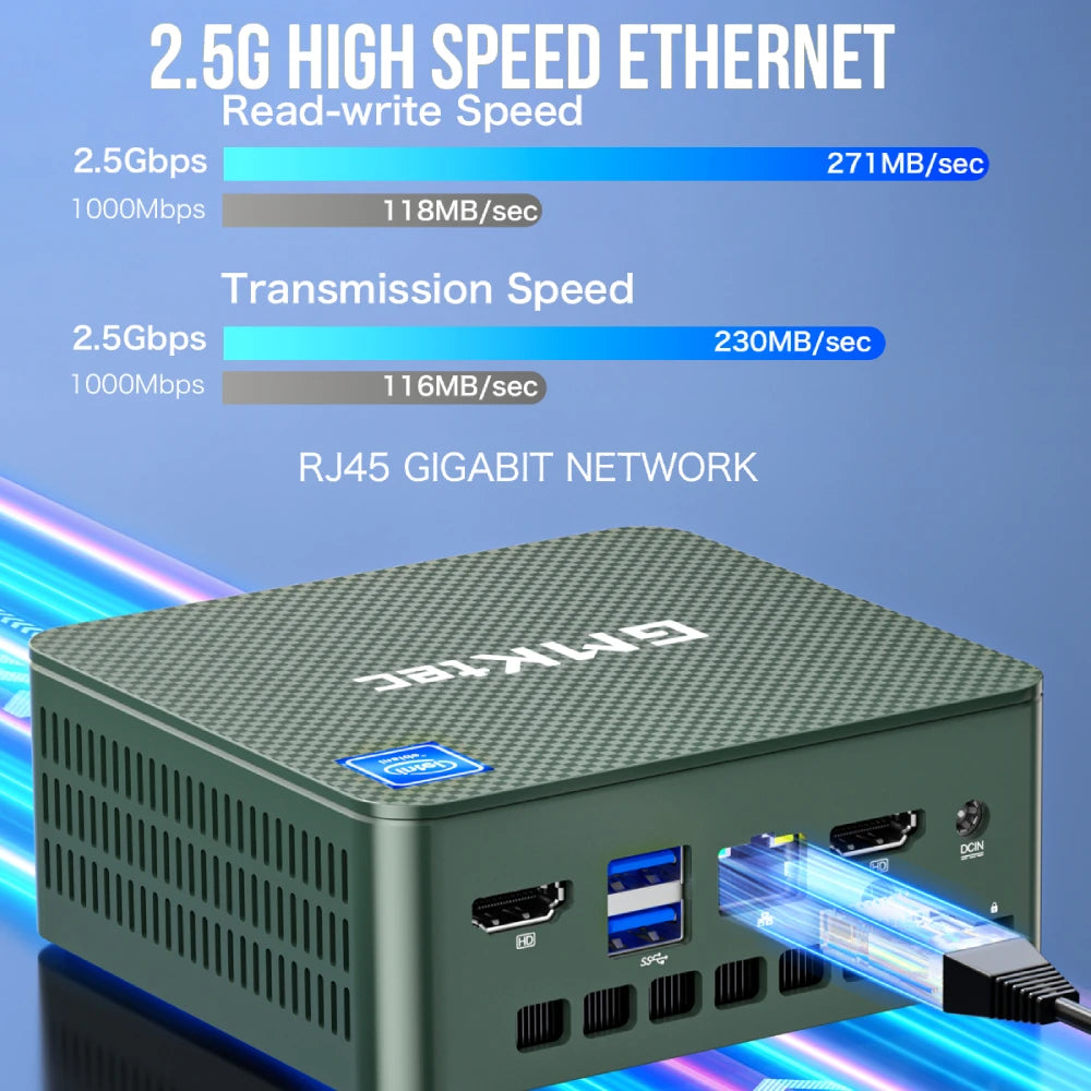 GMKtec G3 Mini PC Intel Alder Lake N100 Windows 11 Pro Mini PC 8/16GB