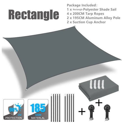 Car Shelter Shade Camping Side Car Roof Top Tent Awning Waterproof UV