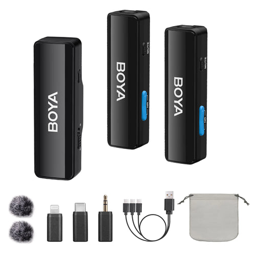 BOYA BOYALINK A Wireless Lavalier Lapel Microphone for iPhone Android