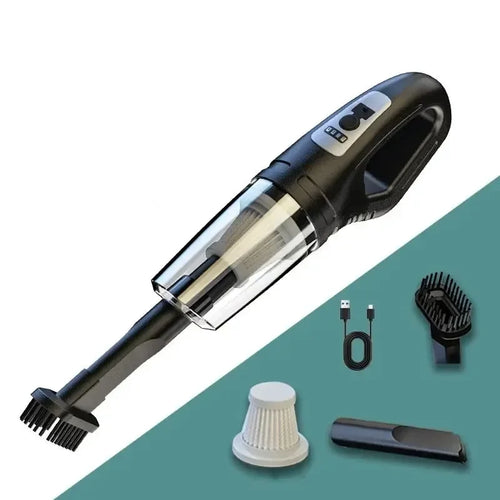 120W Portable Car Vacuum Cleaner USB Charging Handheld Cordless Vacuum