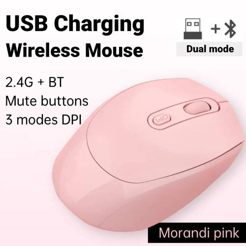 Rechargeable Wireless Mouse Bluetooth Computer Laptop Gaming Mouse