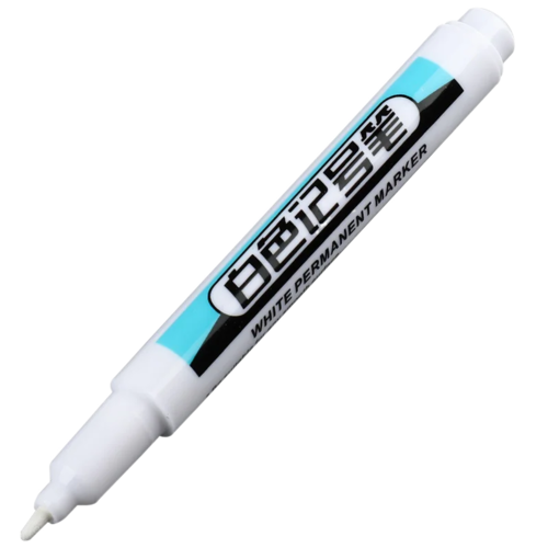 1/4Pcs White Permanent Paint Pen set for Wood Rock Plastic Leather
