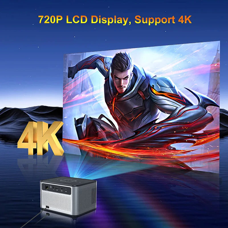 Xnano X3 Pro Mini Portable Projector 4k Video Decode Support Android