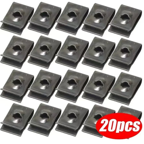 50/20/10Pcs Car Motorcycle Scooter Moped Cover Metal Retainer U-Type