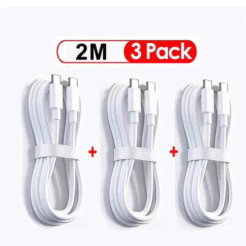 NNBILI 3-4Pcs 100W USB Type C To USB C Cable USB-C PD Fast Charging