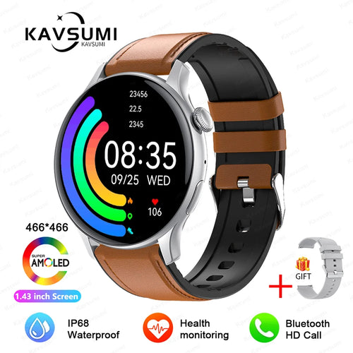 2024 New NFC Smart Watch Ladies 466*466 HD Screen Health Tracker