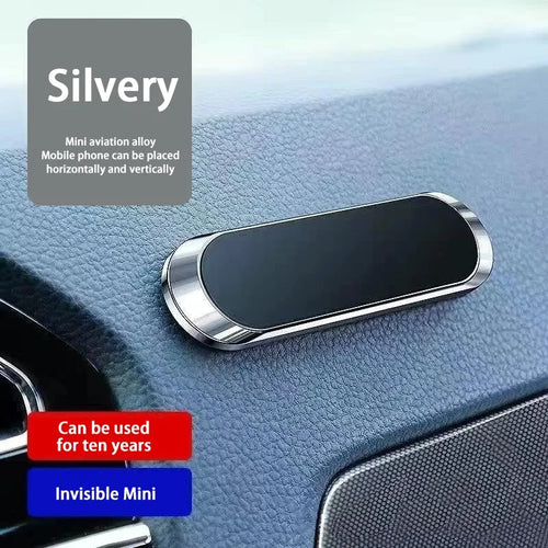 Magnetic Car Phone Holder Rotatable 360°Mini Strip Shape Stand For