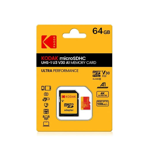 KODAK MicroSD Card Red Memory Card Class10 32GB 64GB 128GB 256GB U3 4K