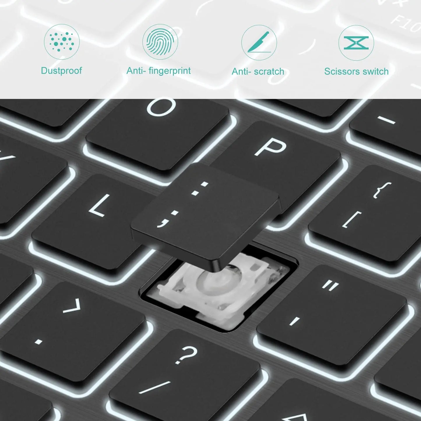 10 inch Backlit For iPad Keyboard and Mouse Backlight Bluetooth