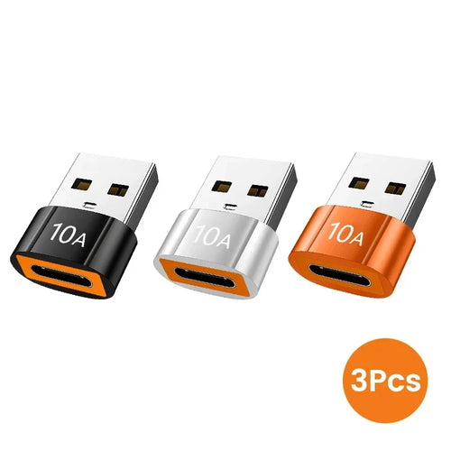 10A USB 3.0 Type C Adapter TypeC Female To USB Male Converter Fast