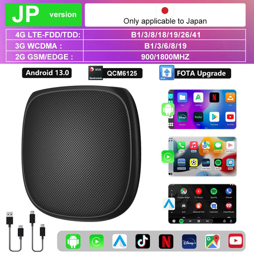 FLIXIVI CarPlay Ai Box Plus 8+128G Android 13 Wireless Android Auto &