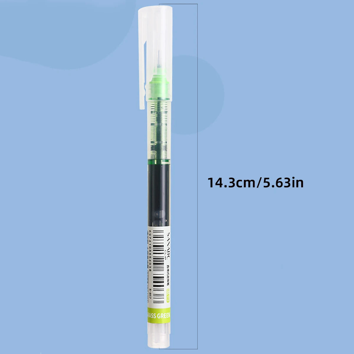 10 Pcs Large Capacity Quick Drying Needle Tip Colored Gel Pen 0.5mm
